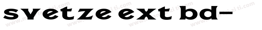 svetze ext bd字体转换